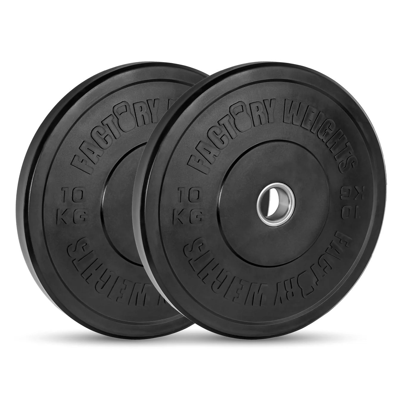 150kg Black Bumper Plate Set  Olympic Weight Plates  JH Fitness