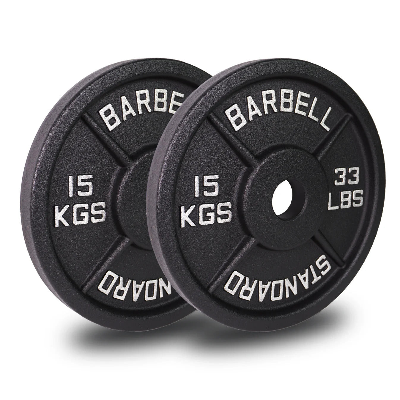107.5kg Cast Iron Plate Set  Olympic Weight Plates  JH Fitness
