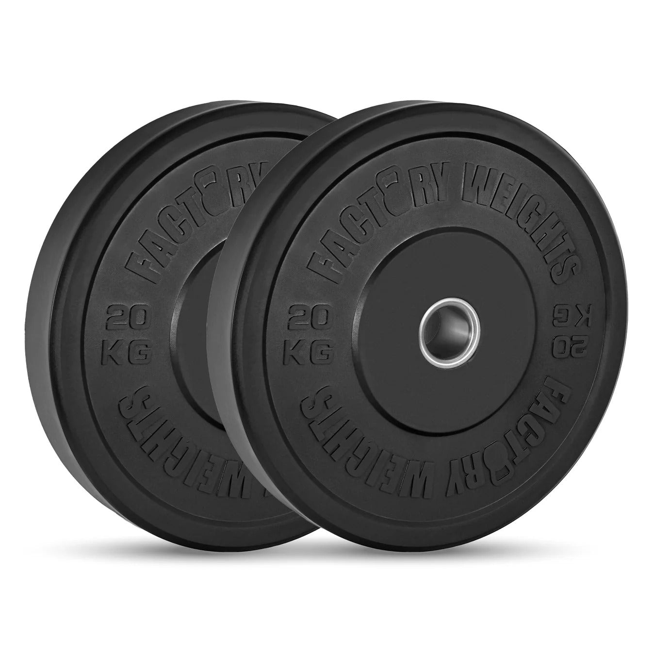 150kg Black Bumper Plate Set  Olympic Weight Plates  JH Fitness