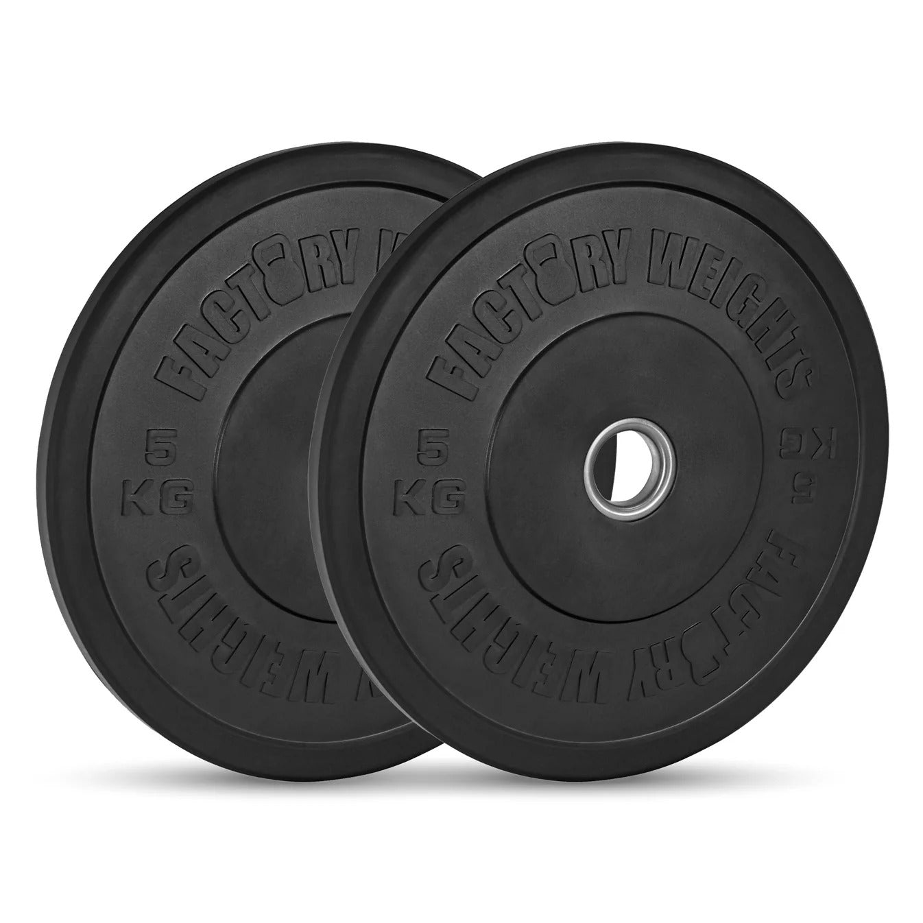 150kg Black Bumper Plate Set  Olympic Weight Plates  JH Fitness
